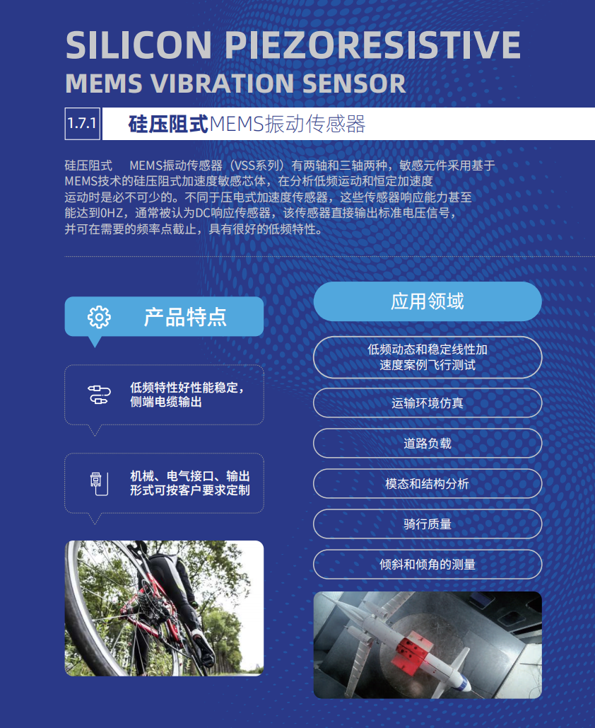 硅压阻式MEMS振动传感器